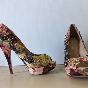 Aldo floral heels